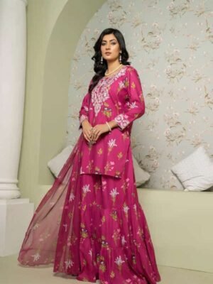 EMBROIDERY SHARARA 2Pc